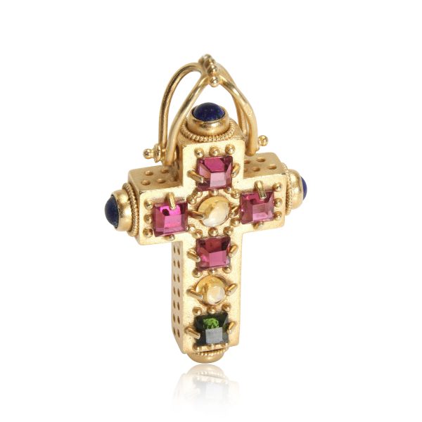 115051 fv 673c4f35 71f0 4d17 9d7e 33a7ab53c41e Ruby Vintage Cross in 18k Yellow Gold