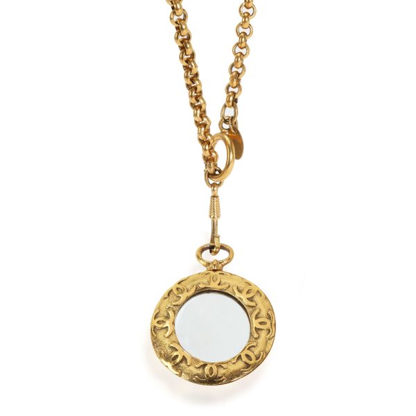 115077 fv Chanel Mirror CC Necklace