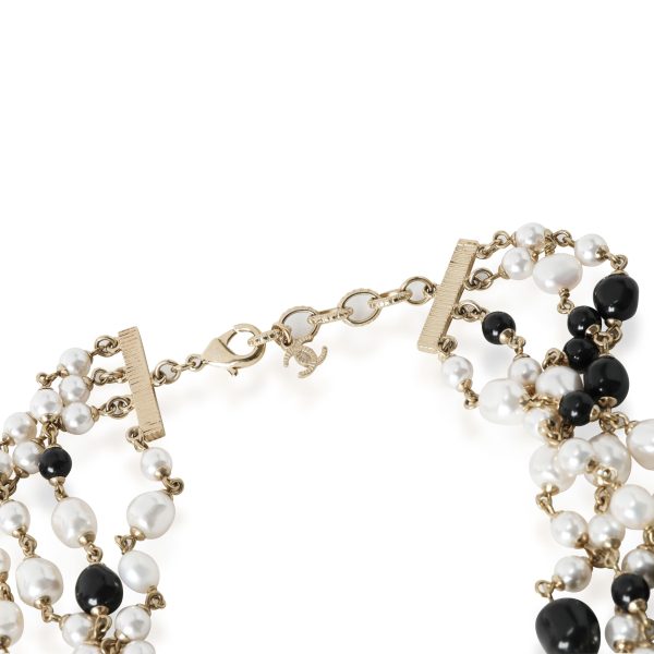 115089 clasp 116ad030 93b9 4188 9f41 ccdf13489b48 Chanel 2019 Faux Pearl CC Multistrand Necklace