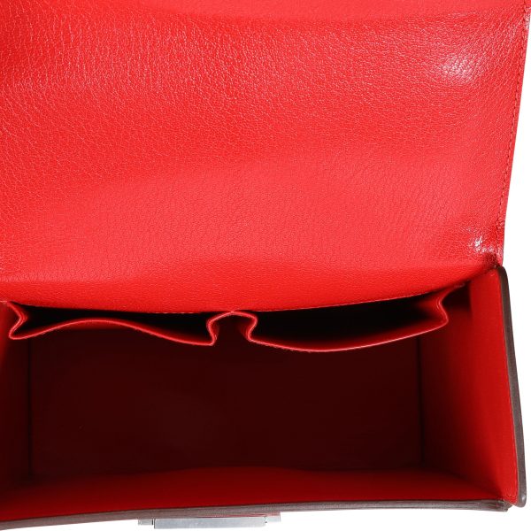 115093 av Hermès Rouge De Coeur Chévre Cinhetic Boxy Top Handle PHW