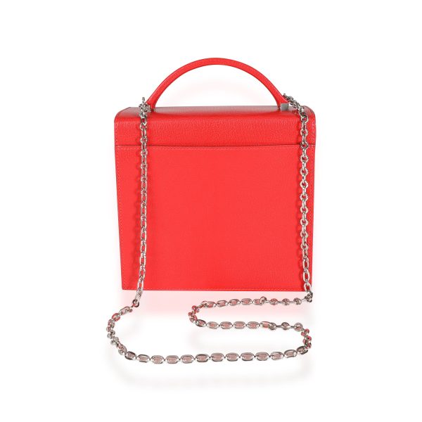 115093 pv Hermès Rouge De Coeur Chévre Cinhetic Boxy Top Handle PHW