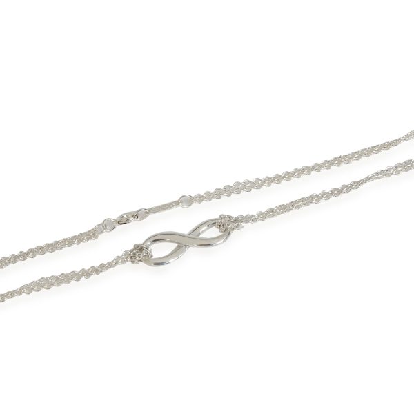 115166 clasp Tiffany Co Infinity Double Strand Necklace in Sterling Silver