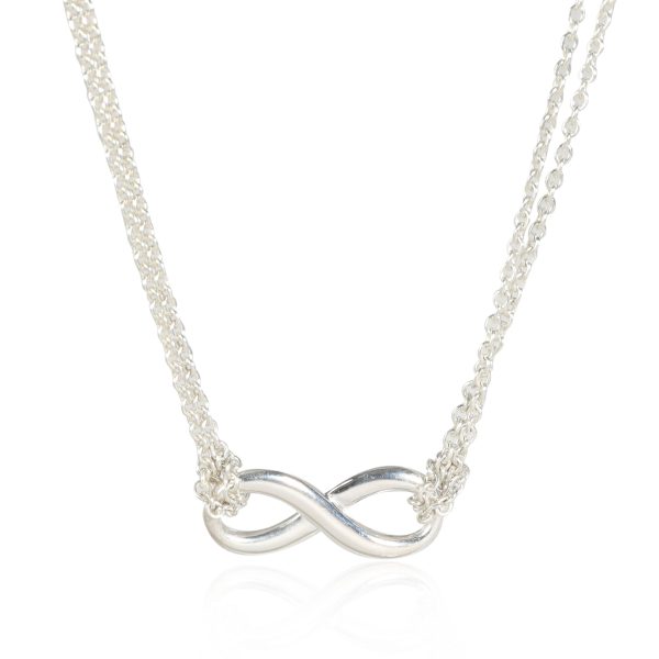 115166 fv Tiffany Co Infinity Double Strand Necklace in Sterling Silver