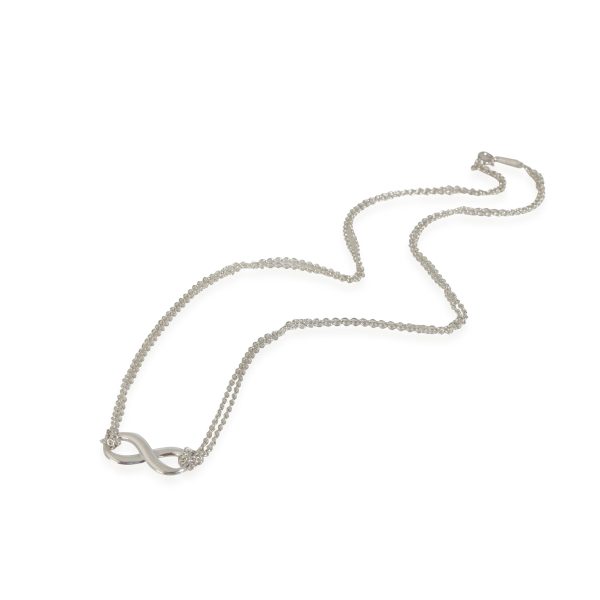 115166 pv Tiffany Co Infinity Double Strand Necklace in Sterling Silver