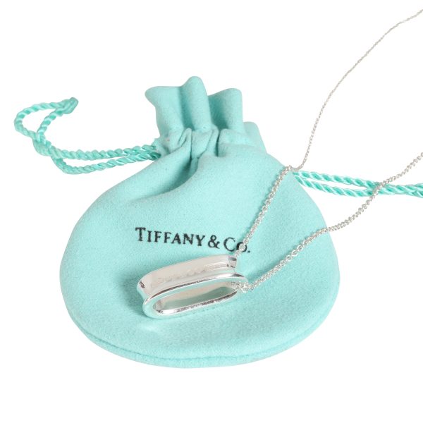 115200 box Tiffany Co 1837 Oval Pendant in Sterling Silver