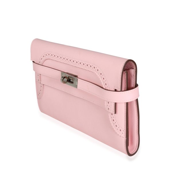 115241 sv 506efa69 52ea 4eee bc40 13fb15c3272a Hermès Rose Sakura Swift Ghillies Kelly Wallet PHW