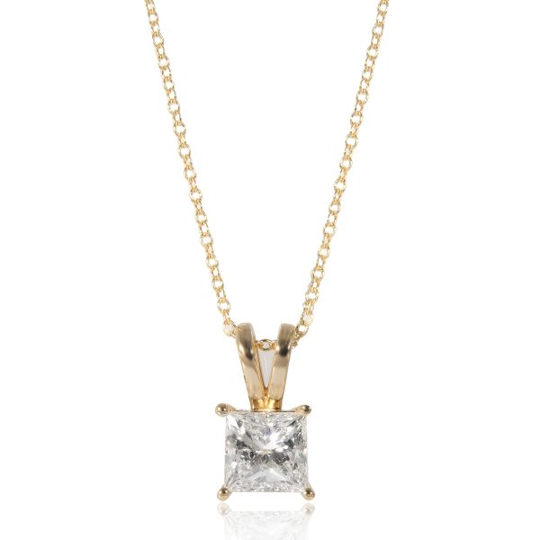 115252 fv 37dc0e4b 5e2c 4eab 8414 8c182dfb79f5 Princess Solitaire Diamond Pendant in 14K Yellow Gold 181 CTW