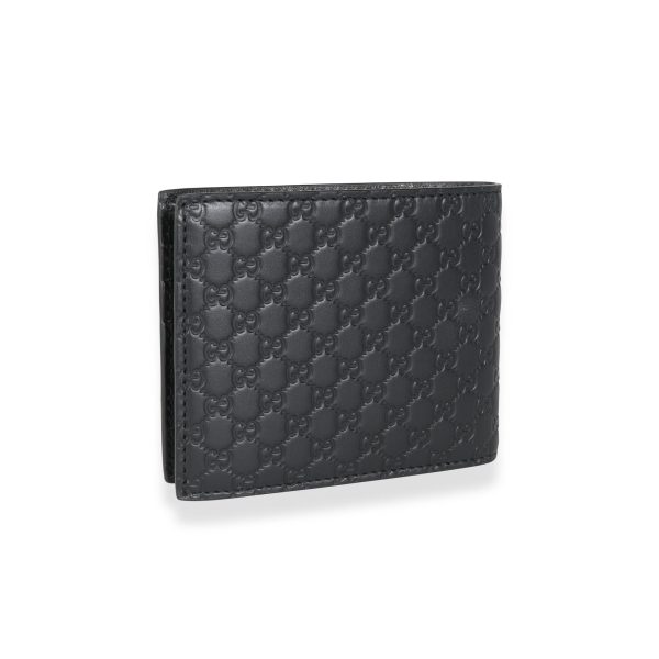 115264 pv Gucci Black MicroGuccissima Leather Bi Fold Signature Wallet