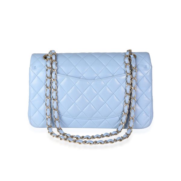 115465 pv Chanel Periwinkle Quilted Lambskin Medium Classic Double Flap