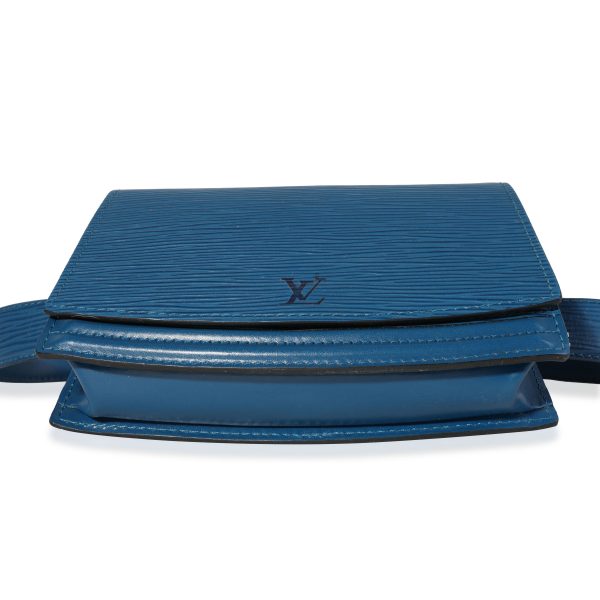 115544 stamp Louis Vuitton Vintage Toledo Blue Epi Leather Tilsit Belt Bag