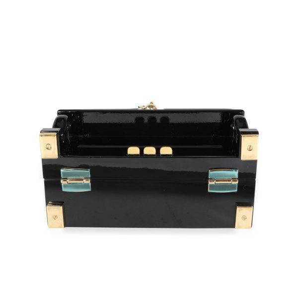 115755 stamp 749e7ccb af2d 4228 9918 109bb5e4839a Dolce Gabbana Hand Painted Wooden Piano Box Bag with Snakeskin Strap