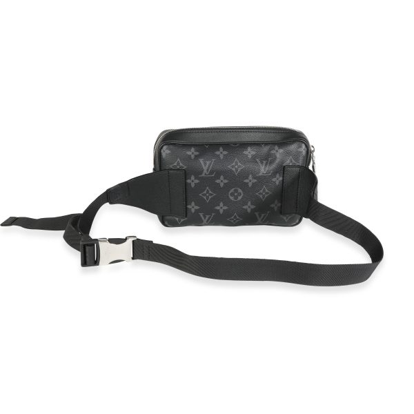 115759 pv Louis Vuitton Black Taiga Leather Monogram Eclipse Canvas Outdoor Messenger