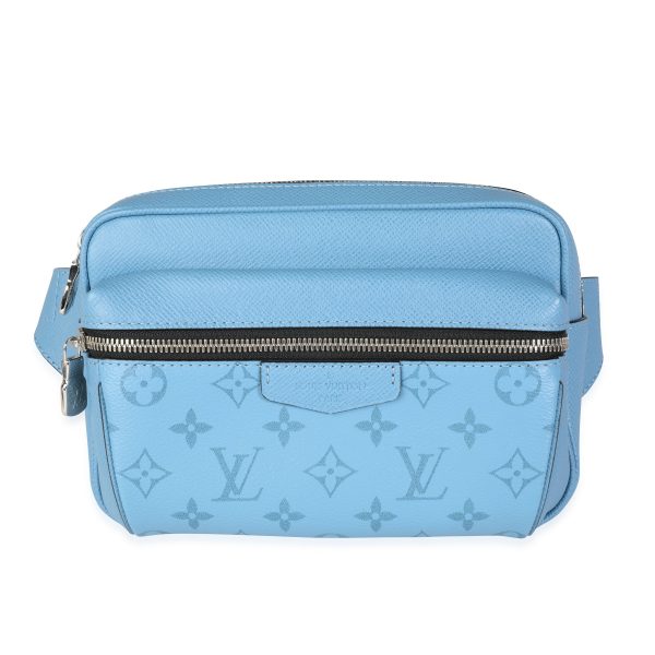 115780 fv Louis Vuitton Taigarama Denim Blue Monogram Canvas Taiga Outdoor Bumbag