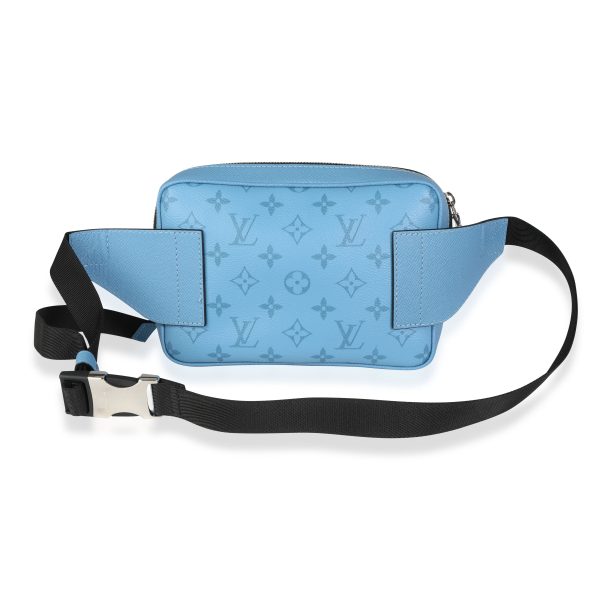 115780 pv Louis Vuitton Taigarama Denim Blue Monogram Canvas Taiga Outdoor Bumbag