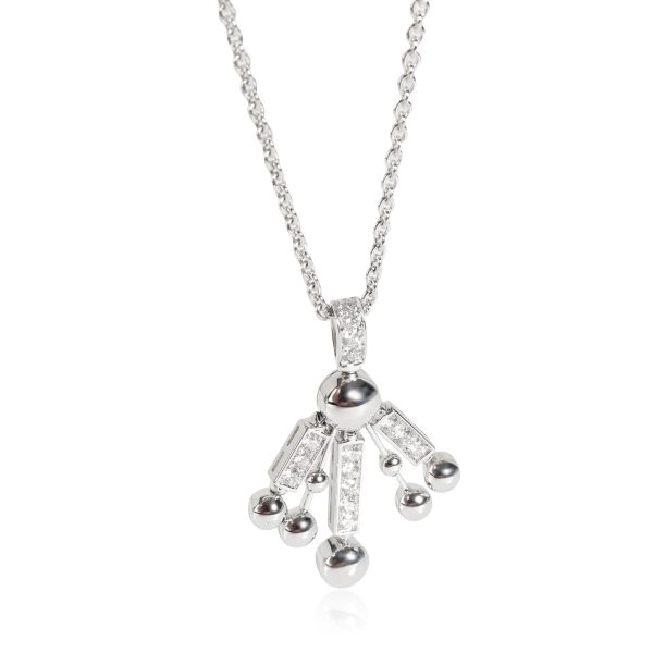 115819 fv BVLGARI Lucea Diamond Pendant in 18K White Gold 075 Ctw on a Chain