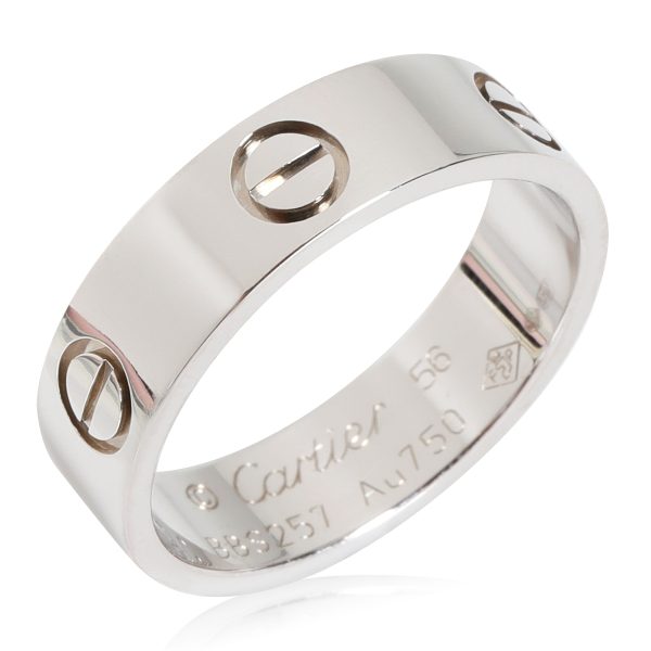 White Gold Ring Cartier Love Ring in 18k White Gold