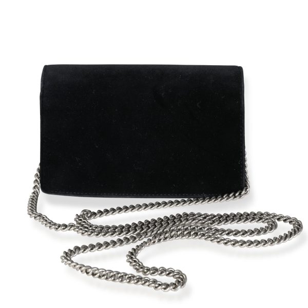 115889 pv Gucci Black Velvet Super Mini Dionysus Crossbody Bag