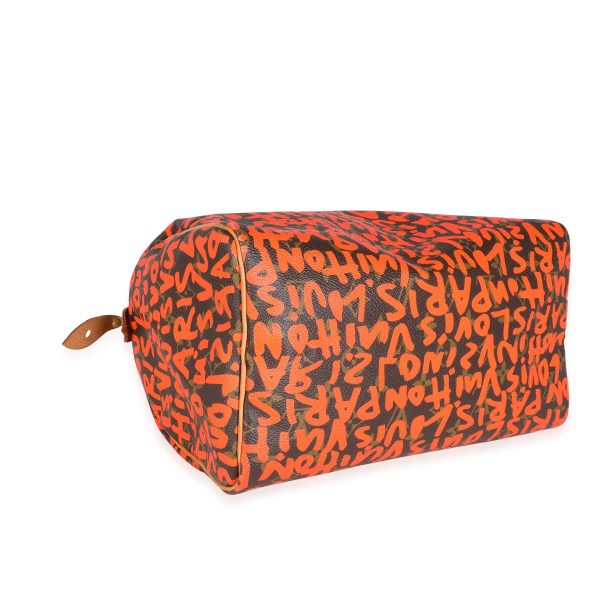 115898 clasp Louis Vuitton x Stephen Sprouse Orange Graffiti Monogram Canvas Speedy 30