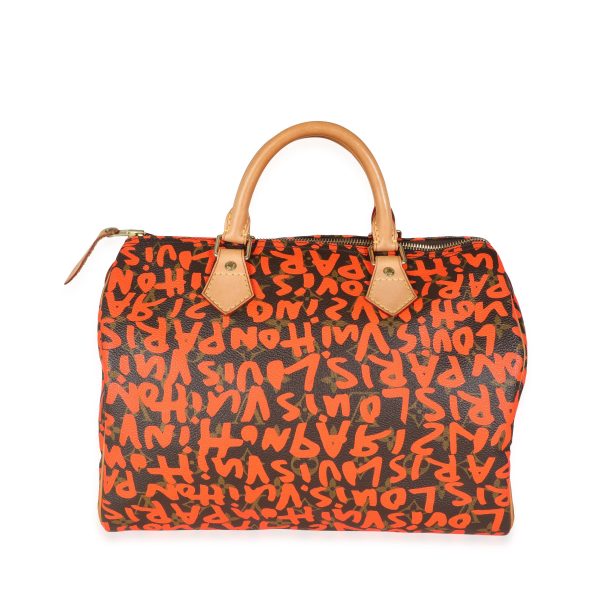 115898 fv Louis Vuitton x Stephen Sprouse Orange Graffiti Monogram Canvas Speedy 30