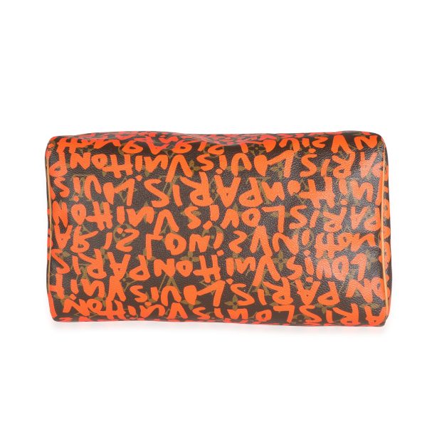 115898 stamp Louis Vuitton x Stephen Sprouse Orange Graffiti Monogram Canvas Speedy 30