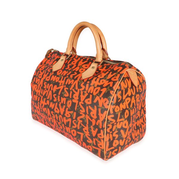 115898 sv Louis Vuitton x Stephen Sprouse Orange Graffiti Monogram Canvas Speedy 30