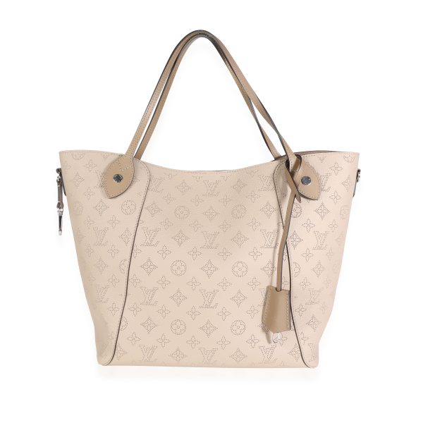 115923 fv Louis Vuitton Galet Gray Mahina Leather Hina MM