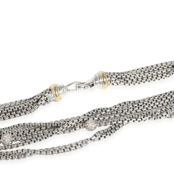 115996 clasp David Yurman Diamond Multi Strand Necklace in 18k Yellow GoldSS 08 CTW