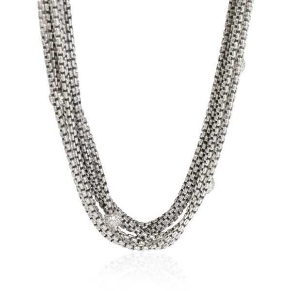 115996 fv David Yurman Diamond Multi Strand Necklace in 18k Yellow GoldSS 08 CTW