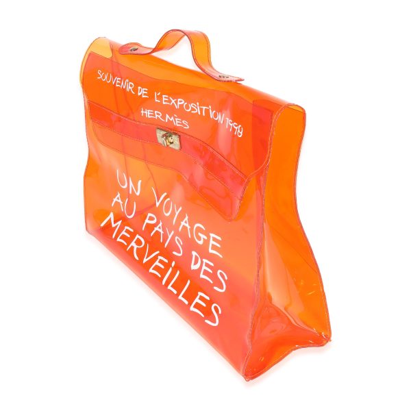 116048 sv a0f65f56 181a 43a5 868d cd649add326e Hermès Orange Vinyl Souvenir De LExposition Kelly Bag