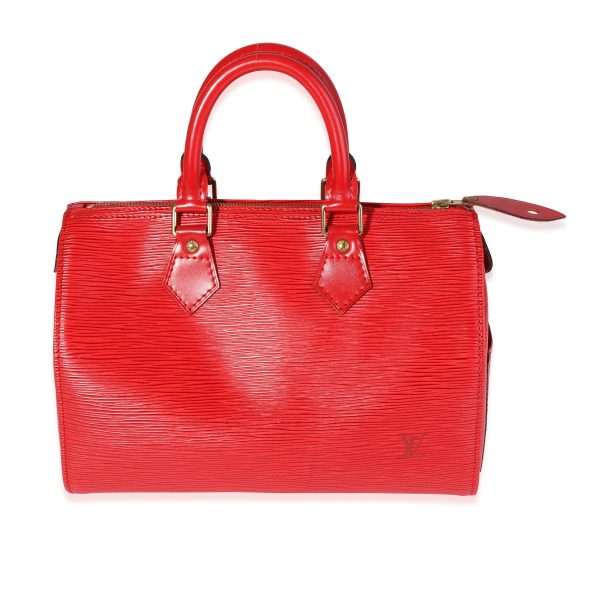 116050 pv Louis Vuitton Red Epi Leather Speedy 25