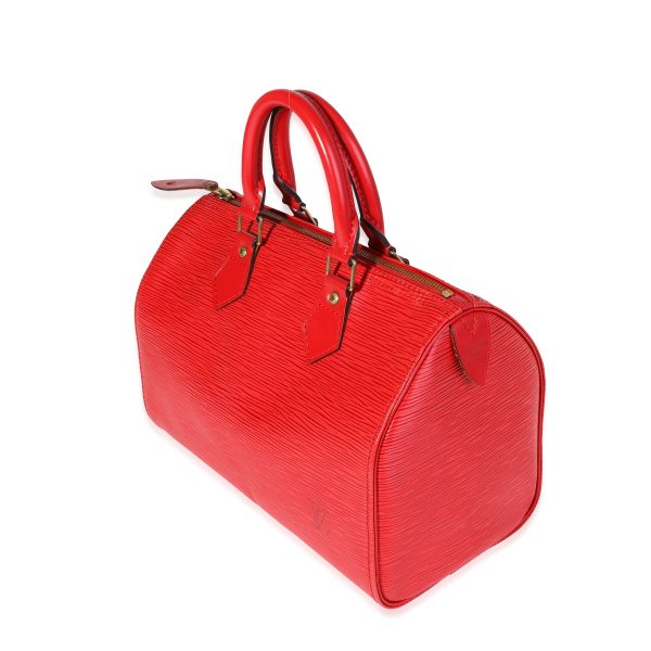 116050 sv Louis Vuitton Red Epi Leather Speedy 25