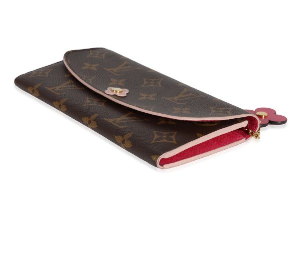 116051 box Louis Vuitton Monogram Canvas Blooming Flowers Emilie Wallet