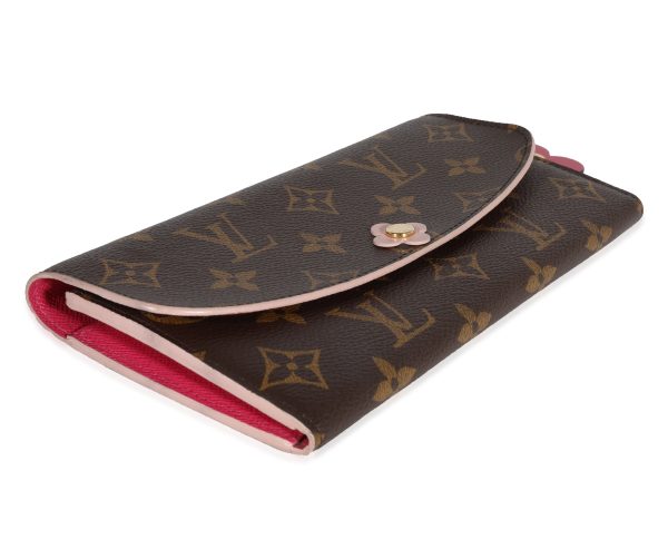 116051 clasp Louis Vuitton Monogram Canvas Blooming Flowers Emilie Wallet