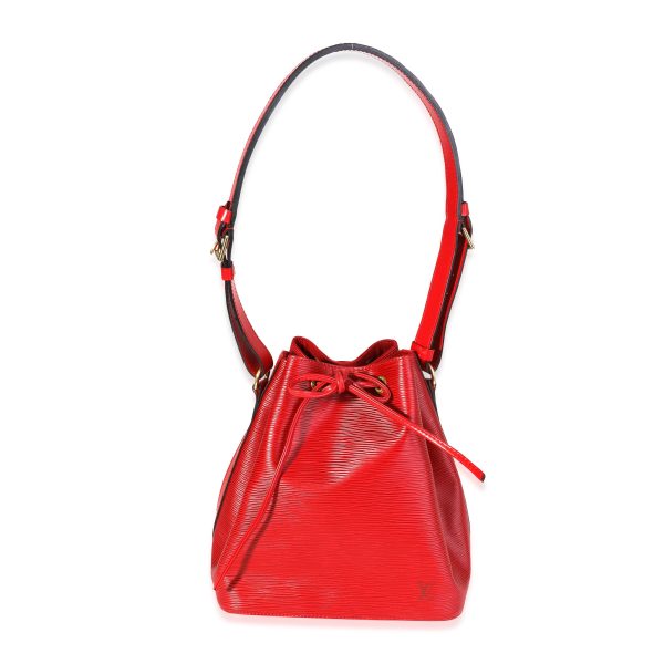 116052 stamp 2068dce9 680c 4513 917e fad6d2bd4a1f Louis Vuitton Red Epi Leather Petit Noé Bag