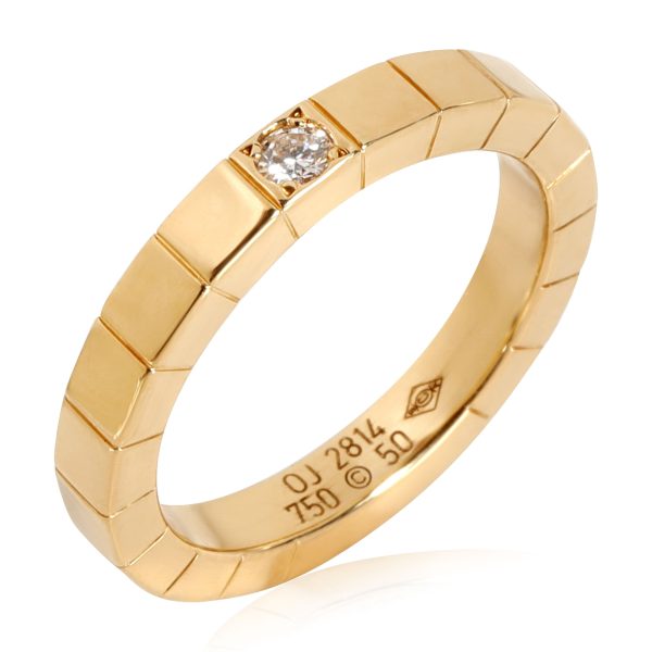 Yellow Gold Band Cartier Lanieres Diamond Band in 18k Yellow Gold 001 CTW