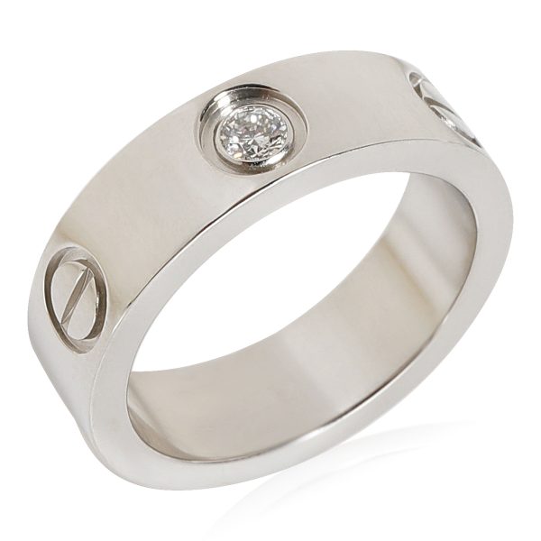 Ring Platinum Cartier LOVE Diamond Ring in 950 Platinum 009 CTW