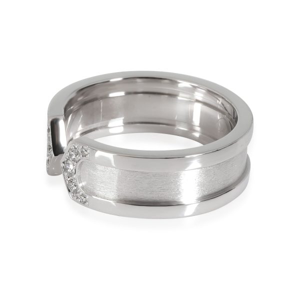 Cartier Cartier C De Cartier Diamond Ring in 18k White Gold 01 CTW