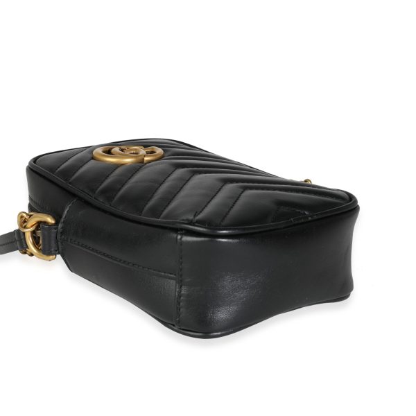 116149 clasp Gucci Black Matelassé Marmont Mini Bag