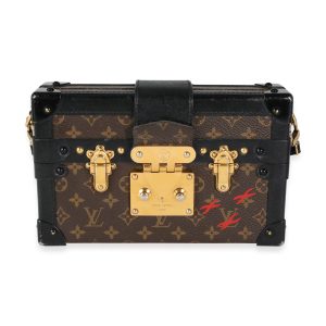 116203 fv Gucci 1956 horsebit chain tote in monogram canvas and brown leather