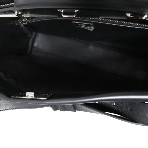 116248 av 182e3ba4 0ae9 4f51 b2e5 683c5c7473c6 Fendi Black Leather Peekaboo Monster Large Briefcase Bag