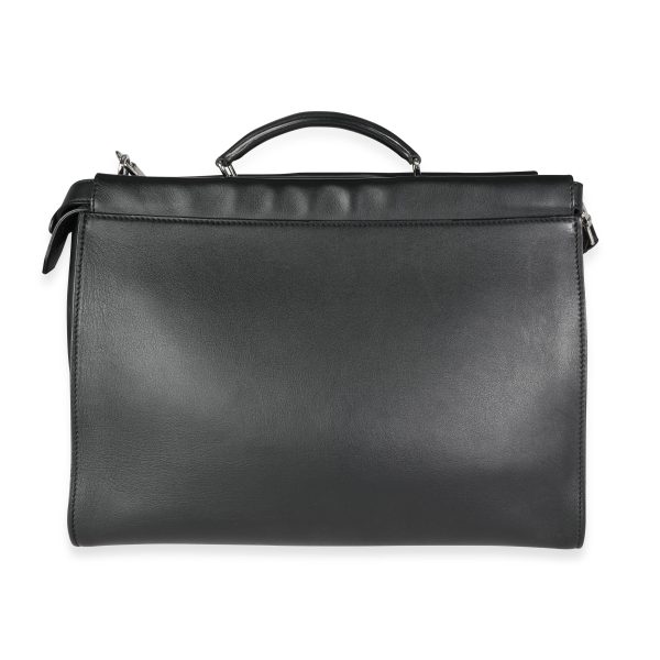 116248 pv 1865aac1 5fe5 4b16 ac19 80ec7db61efe Fendi Black Leather Peekaboo Monster Large Briefcase Bag