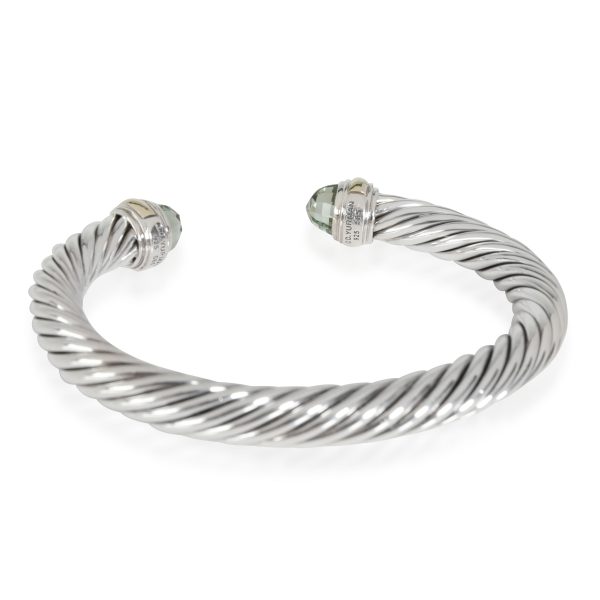 116260 bv David Yurman Cable Classic Prasiolite Bracelet in 14k Yellow Gold Silver