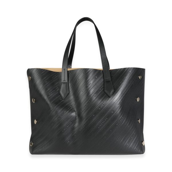 116273 fv Givenchy Black Chain Embossed Medium Bond Shopper Tote