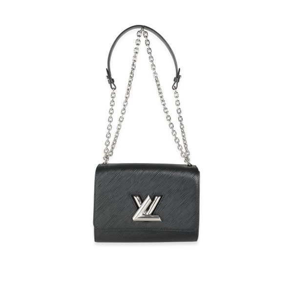 116300 bv Louis Vuitton Black Epi Leather Twist Chain MM