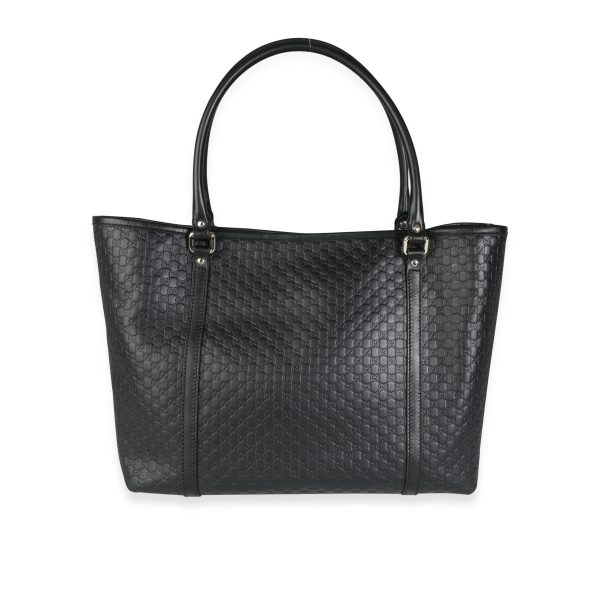 116353 pv Gucci Black Microguccissima Leather Tote