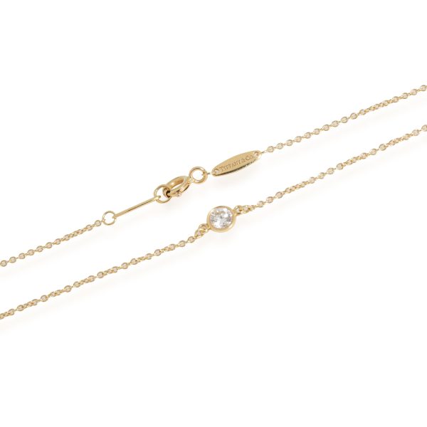 116365 clasp 01c4c7a7 53a5 4714 80e7 988820e951fd Tiffany Co Elsa Peretti Diamond Necklace in 18k Yellow Gold 09 CTW