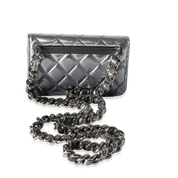 116381 pv Chanel Metallic Gradient Quilted Lambskin Clutch with Chain