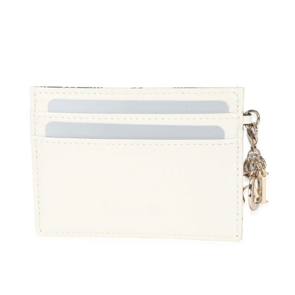 116388 pv 452fbebe 2fb4 4f44 afef a9a192f2ed96 Dior White Calfskin Leather Toile de Jouy Card Holder