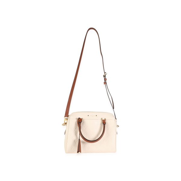 116400 bv Louis Vuitton Cream Empreinte Caramel Calfskin Speedy Bandoulière 25 NM