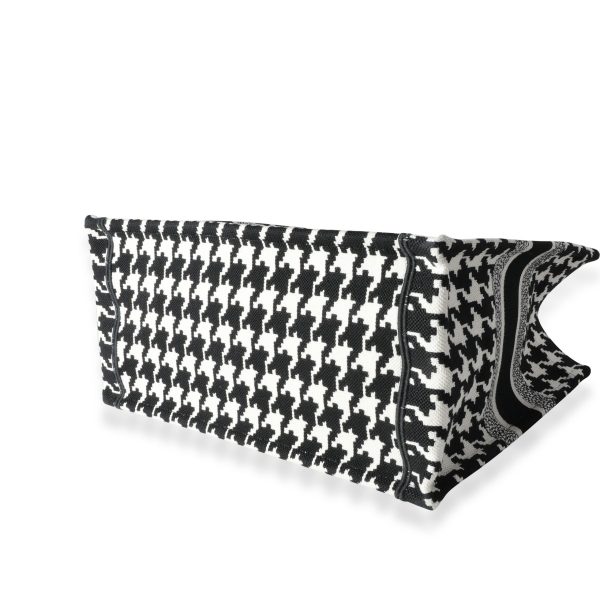 116408 box eaf3a833 623a 4e86 8d79 3d5898a66ceb Dior Black White Houndstooth Small Book Tote